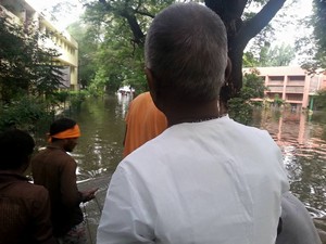 Ilayaraja Helps Flood Victims in Chennai Photos